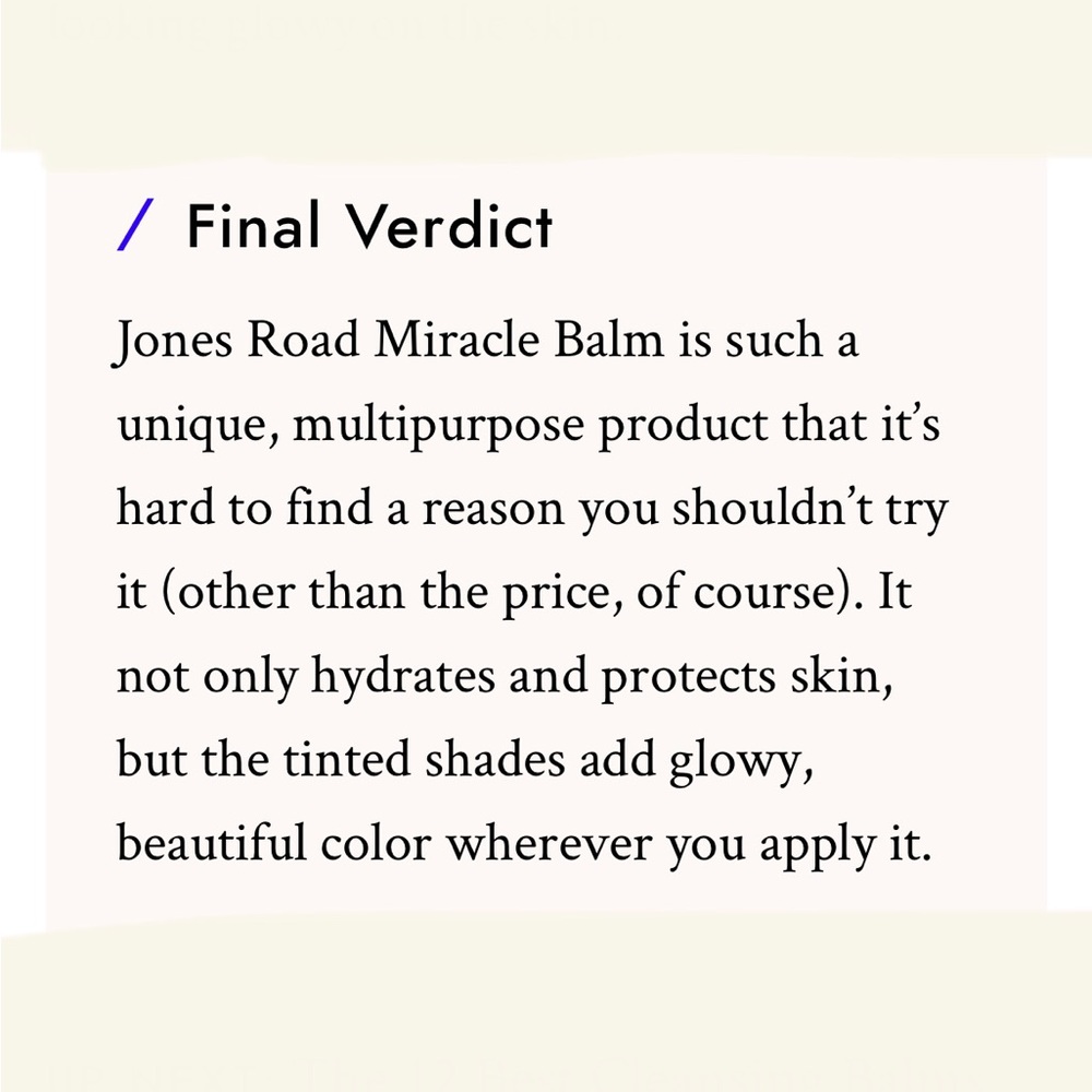 JONES ROAD Miracle Balm | 4g Sample - Picture 14 of 16